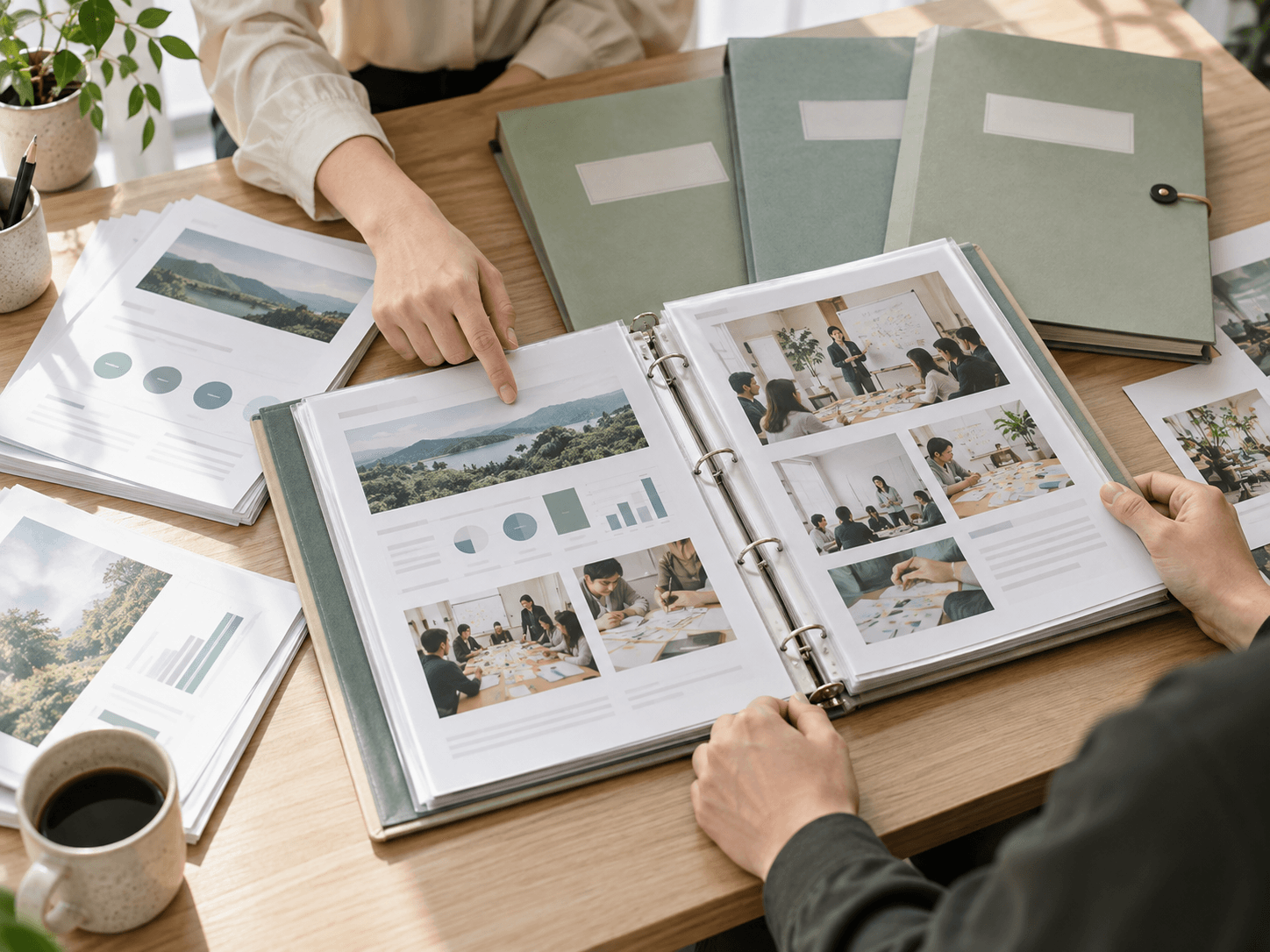 Consolidating service outcome reports and participation records from each stage
